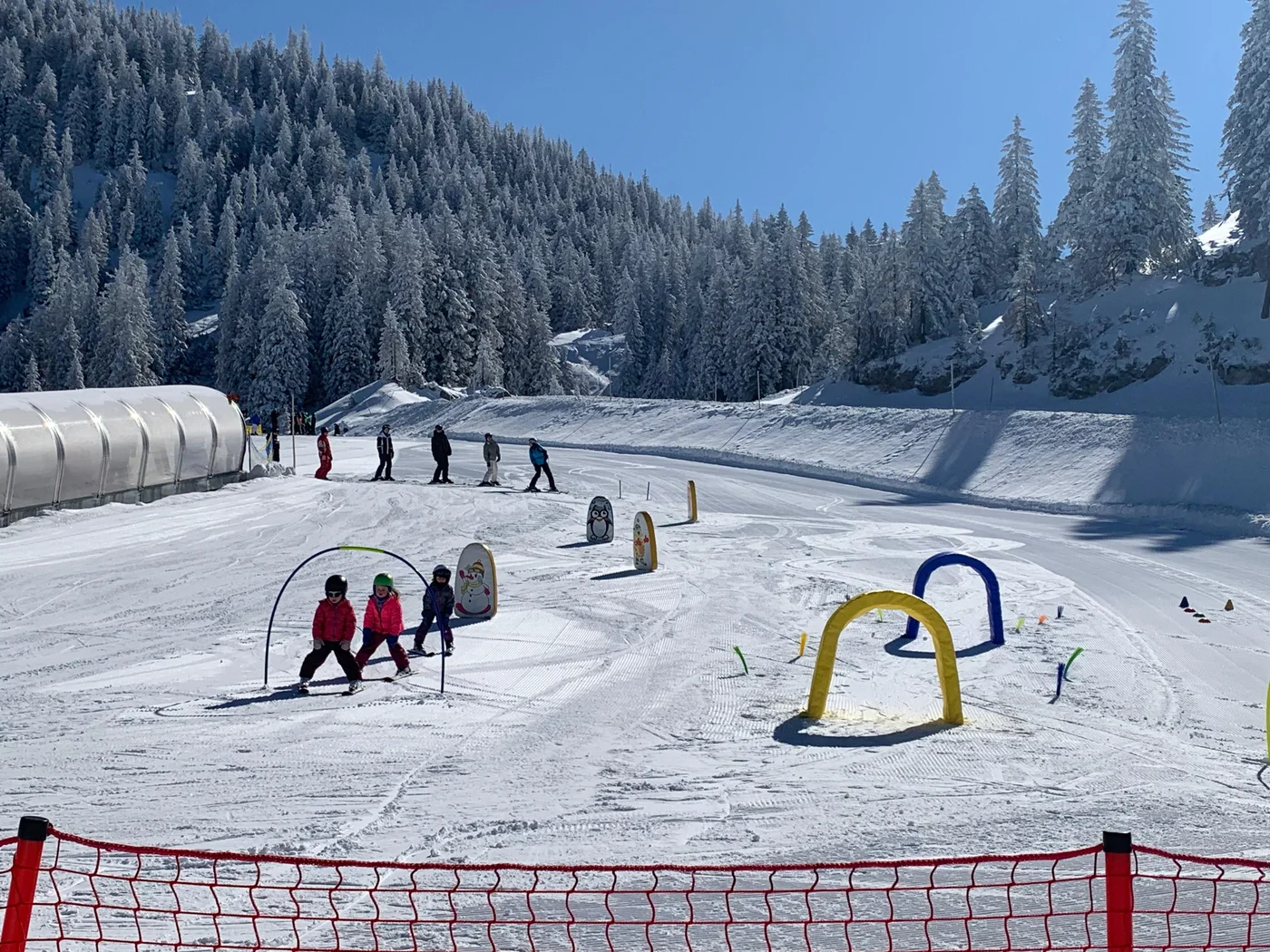 Children's ski learning area